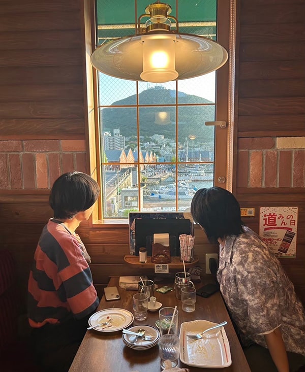 函館のコメダ珈琲店にて