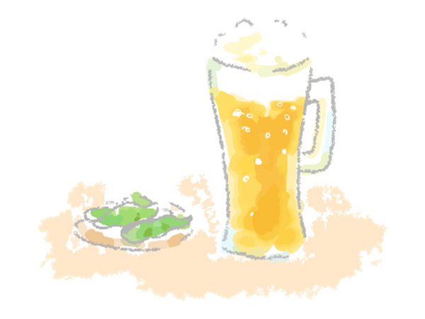 夏はビール